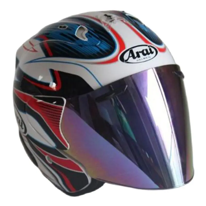 Мотоциклетный полушлем синего цвета регулируемый размер защита унисекс с