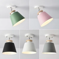 led ceiling light iron wood ceiling lamps nordic modern ceiling lamp for living room bedroom decoration fixture corridor kitchen