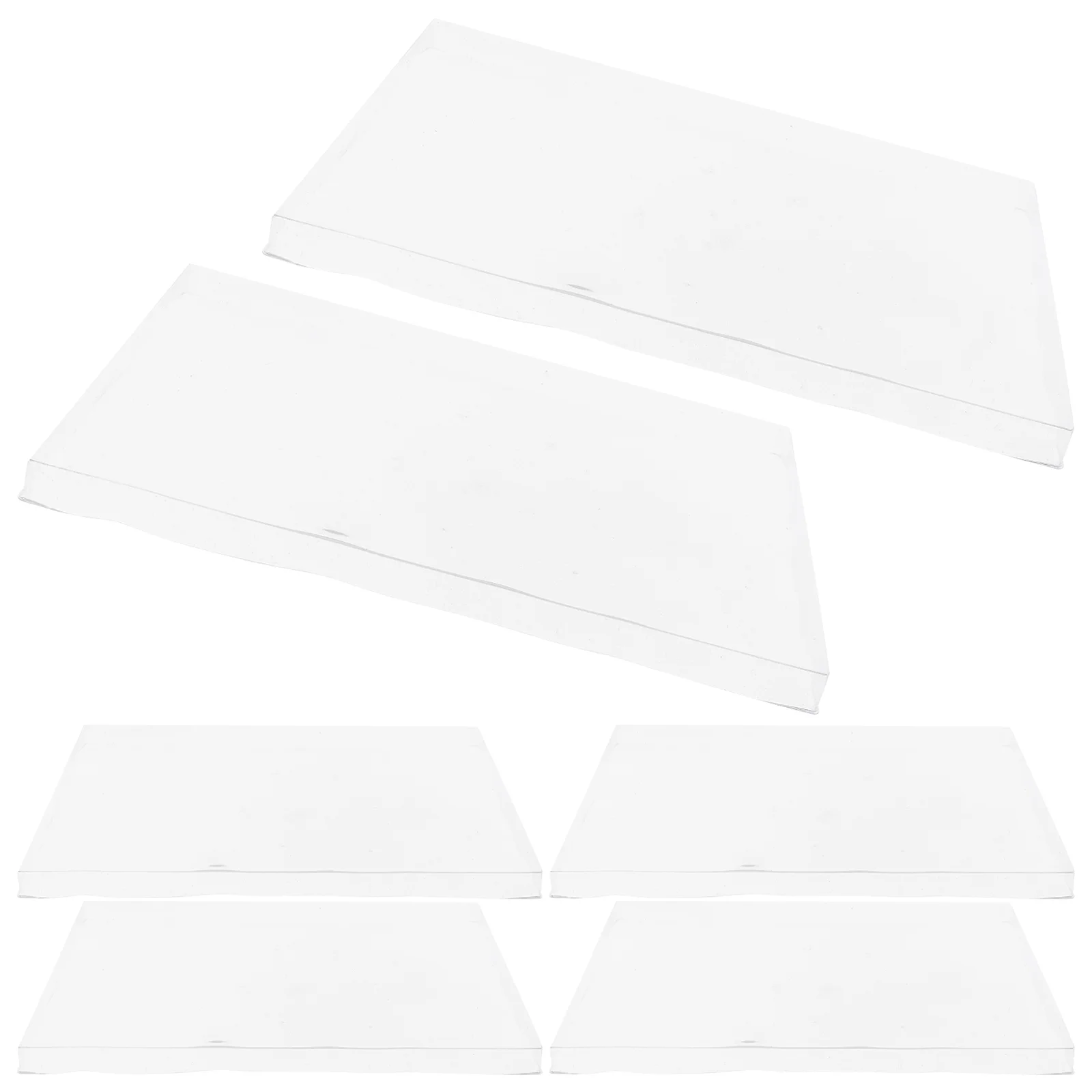 

6pcs Clear Jewelry Tray Covers Transparent Jewelry Tray Dust Jewelry Organizer Tray