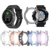 tpu watch case for garmin fenix 6 6s 6x pro cover smart bracelet protective frame shell shockproof clear watch cases accessories