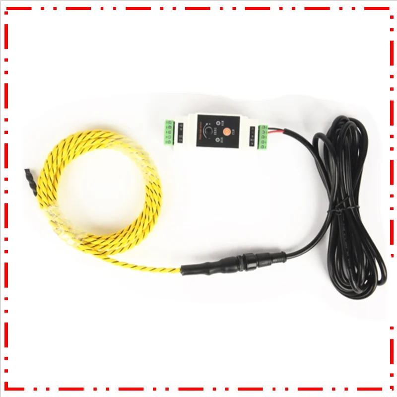 100% Test Working A-LC1A Non Positioning Water Leakage Sensor Controller + 6mm Water Leakage Sensing Rope 1METER + Accessories S