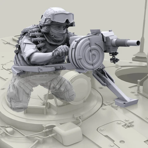 1/35 современный российский солдат, модель солдата из смолы, военные темы, несобранный и Неокрашенный комплект