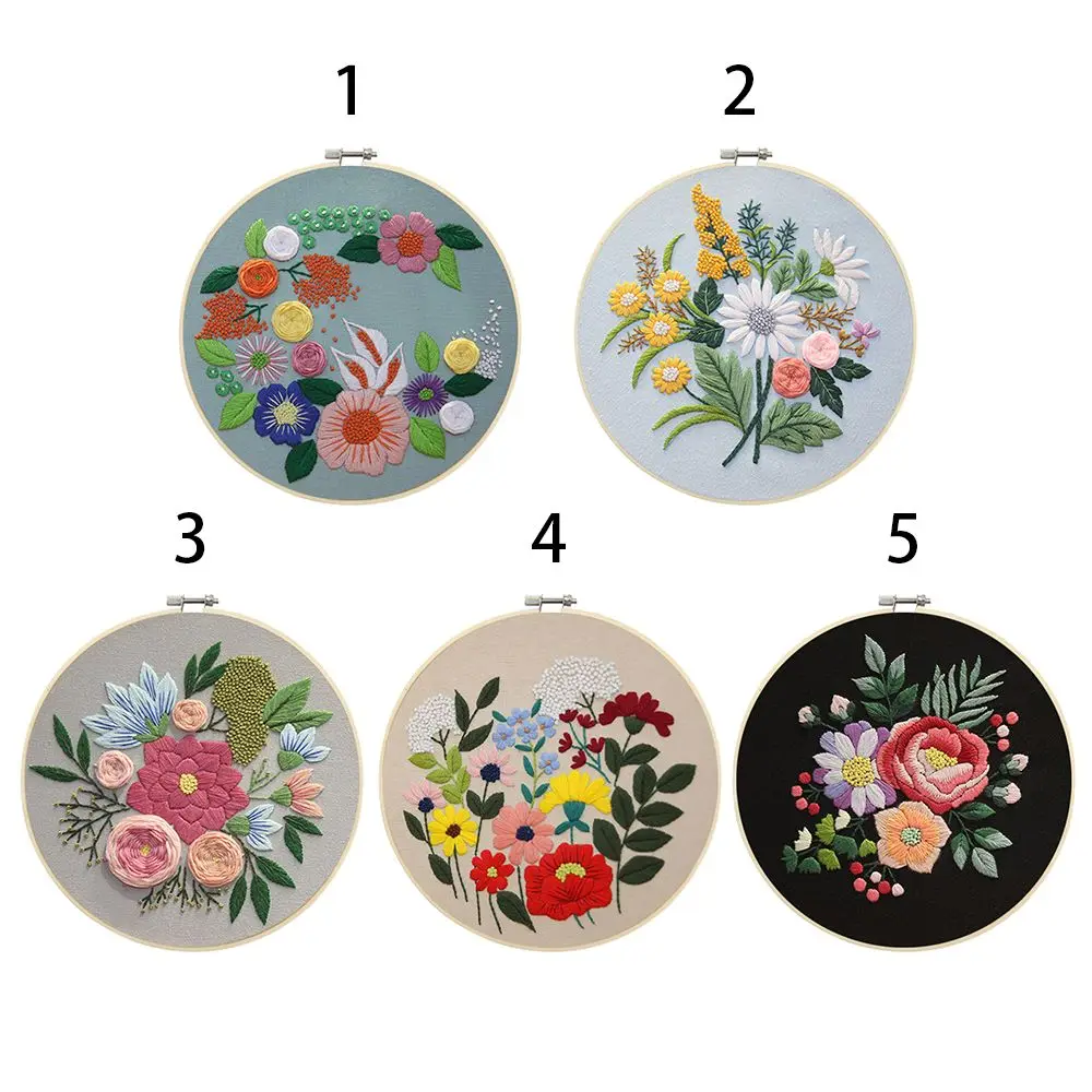 Набор для вышивки сделай сам с цветочным рисунком
