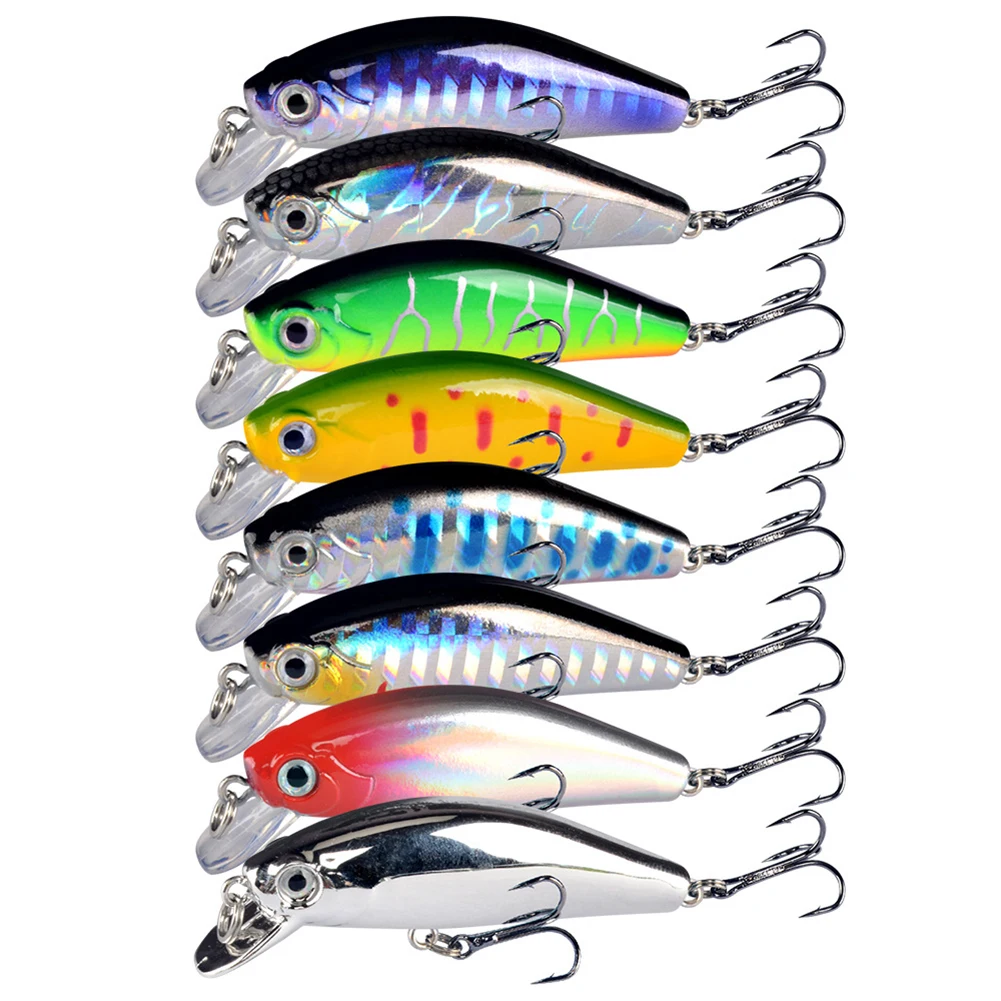 

1pcs Sinking Minnow Lure Fishing Lure 5.5cm 6.5g Artificial Bait Hard Wobblers Pesca Crankbait Trout Pike Carp Fishing Tackles