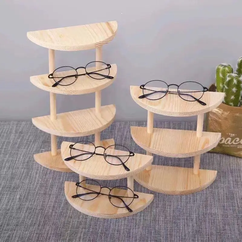 

solid wood glasses display shelf storage rack st0406