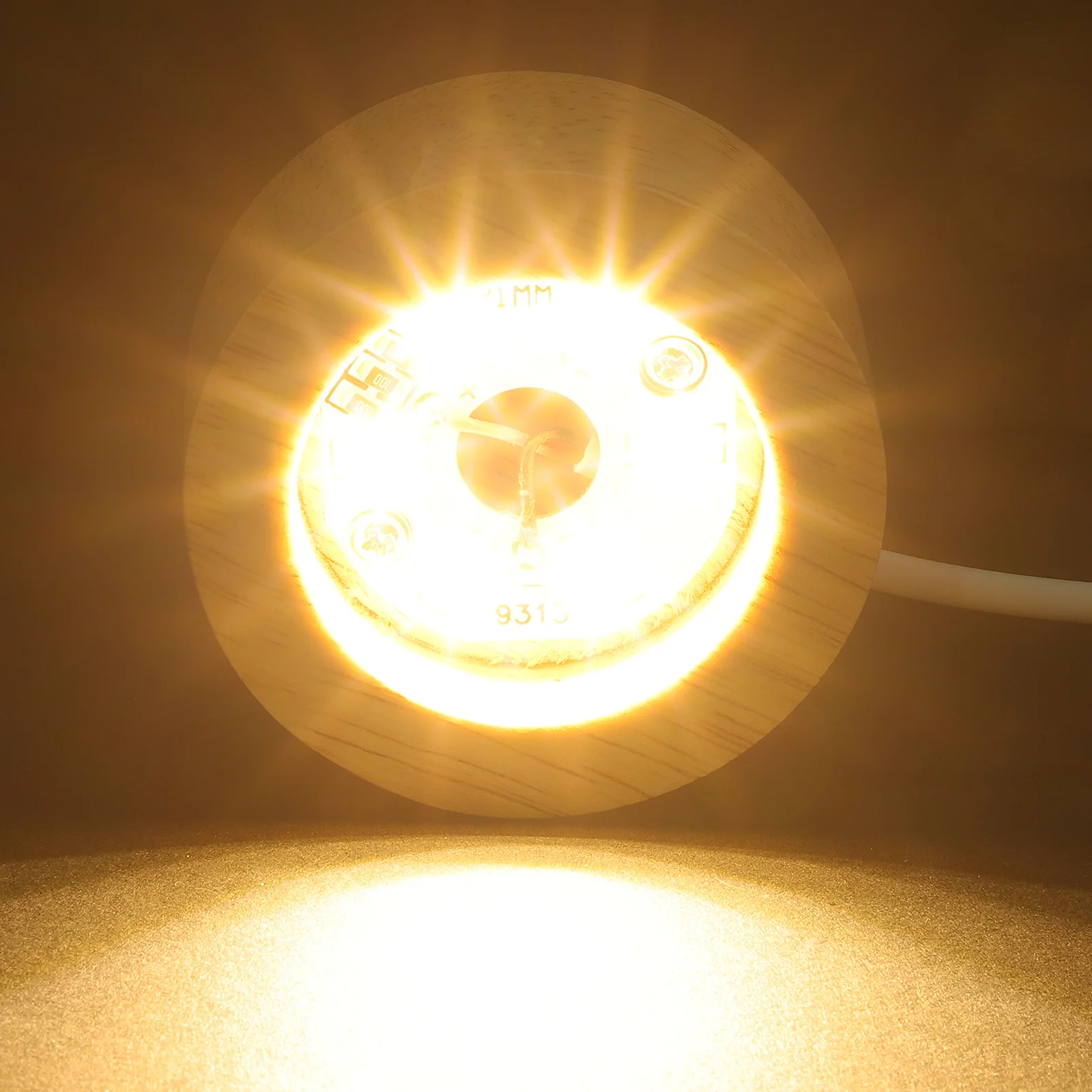 Держатель лампы в виде снежка ночник деревянная подставка светодиодное