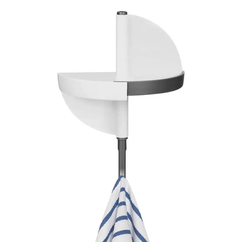 

Shower Hooks For Wall 2-in-1 Towel Hooks Self Adhesive Shower 270 Hook Adjustable Angle Hollow Design For Key Soap Towel