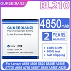 Высококачественный аккумулятор GUKEEDIANZI BL210 для Lenovo A536 A606 S820 S820E A750E A770E A656 A766 A658T S650