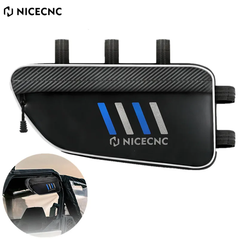 

NICECNC UTV Roll Bar Overhead Bag Water-Resistant Tool Organizer Roof Package Triangle Bike Storage Packet For Polaris Ranger XP