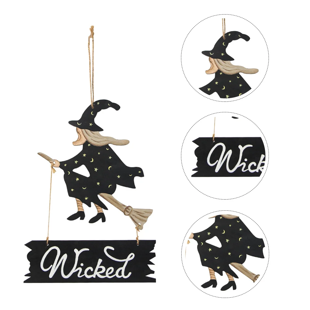 

Witch Oween Wooden Pendant Penda Hanging Decor Sign Door Decoration Exquisite E Plaque Wall Adme Ng Decorations Deoattree Haning