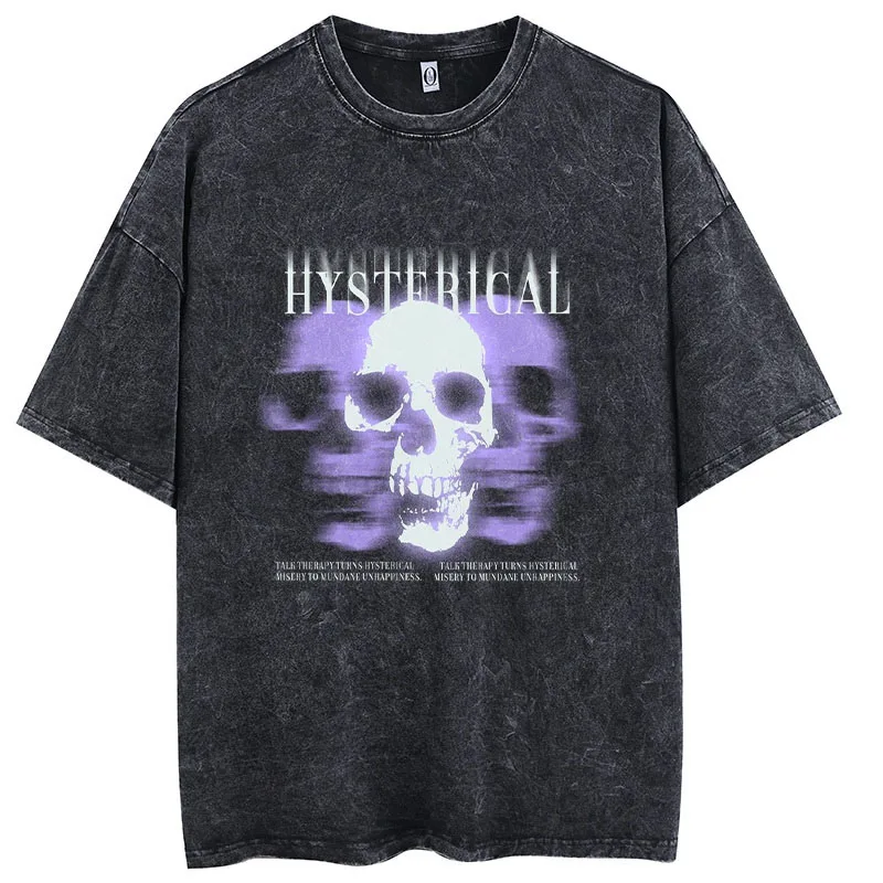 

Футболка мужская с принтом аниме, 100% хлопок, в стиле Харадзюку