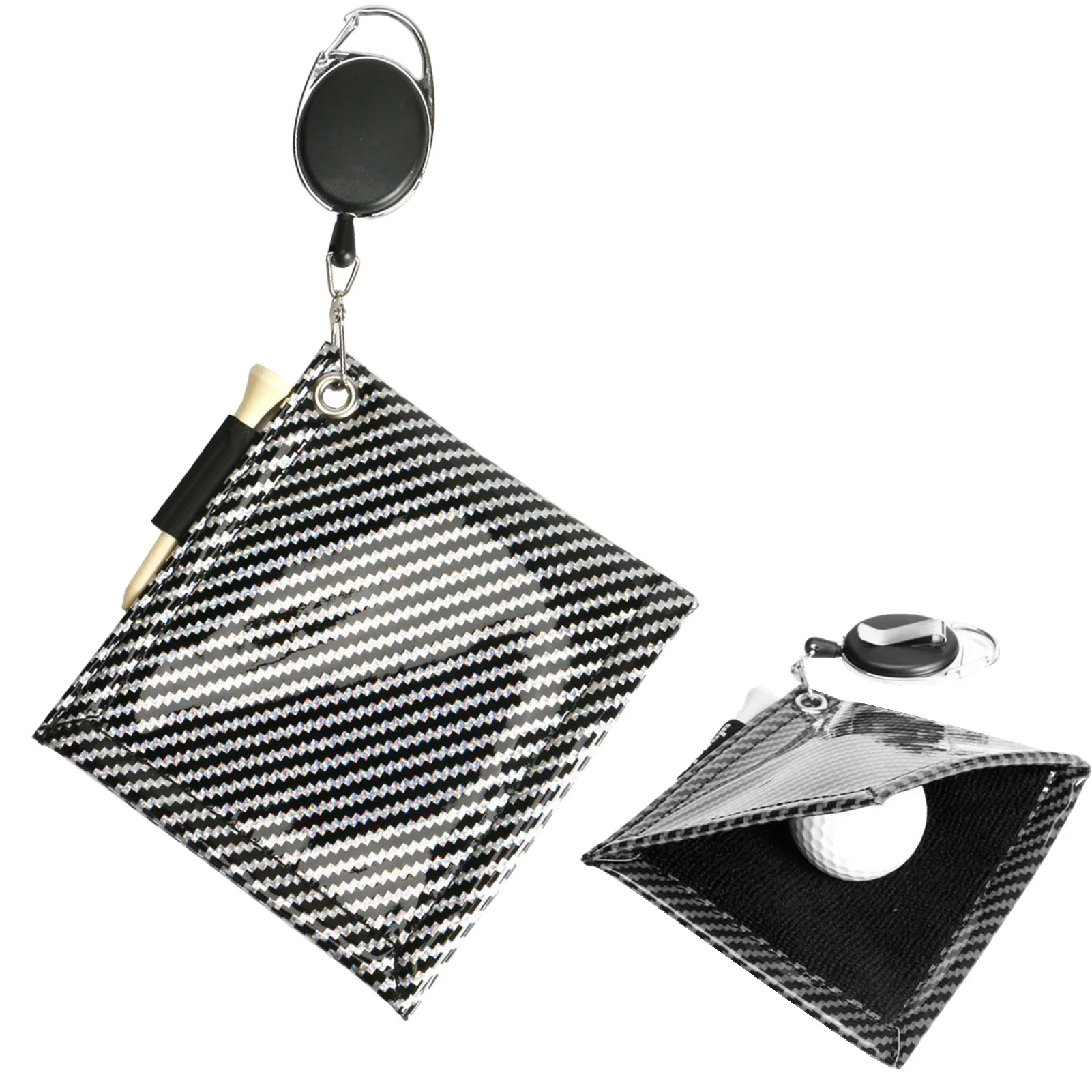 Cleaning Towel Space-saving Golf Towel With Retractable Clips Lightweight Cleaning Tool Golf Sports Accessories For