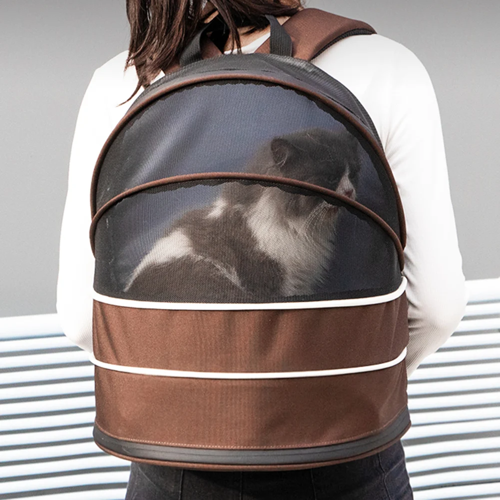 Large Cat Backpack Carrier Front Back Extension Clear Pet Buble Backpack Carrier for Fat Cat Small Dog up to 6.5kg Backpack