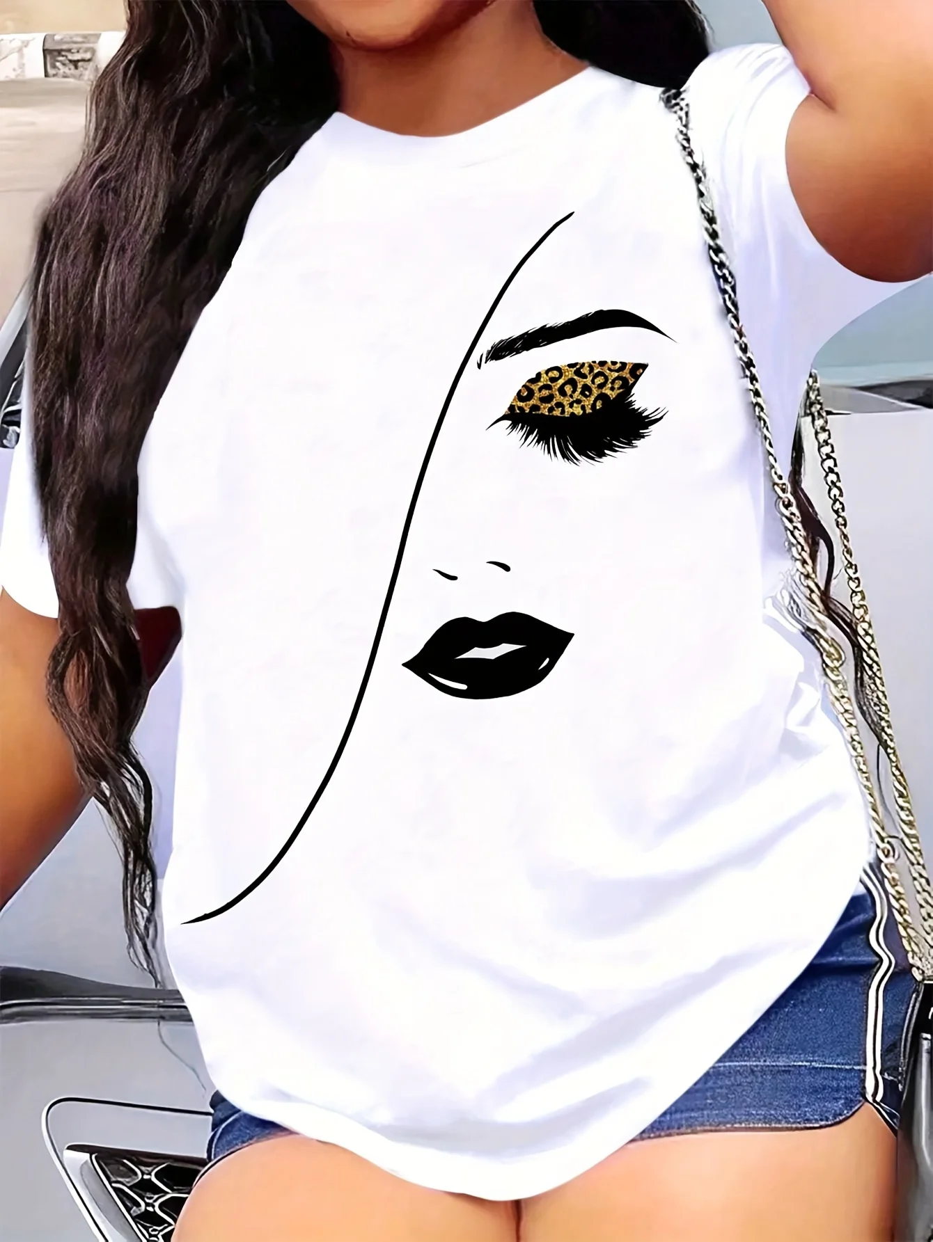 Женская Футболка Parara С Настраиваемым Портретным Фото Летняя Повседневная