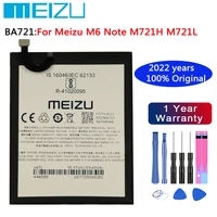 2022 years new original battery for meizu m6 note note6 m721h m721l m721q 4000ah ba721 mobile phone battery in stock tools