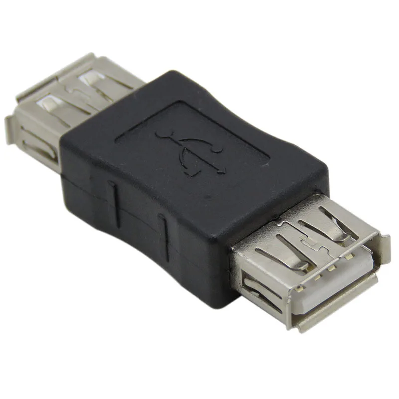 

USB2.0 Female To Female Connector Adapter Mini Convertor Safety Practical Computer Cables Connectors Accessories TXTB1