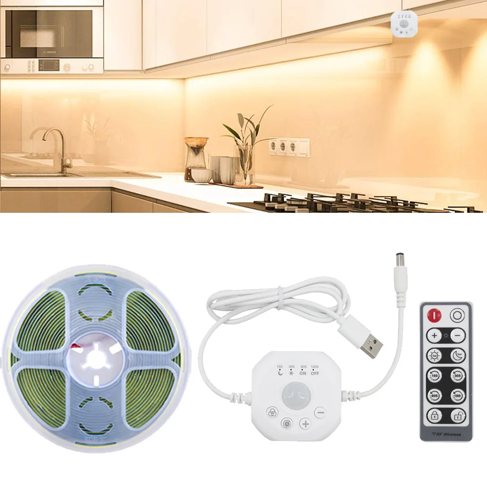 

CENFAYA USB светодиодная лента с датчиком движения 1-5 м