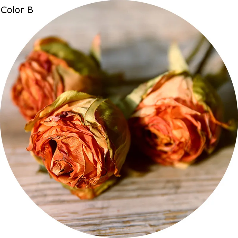 

Искусственные винтажные розы шелковые Flores