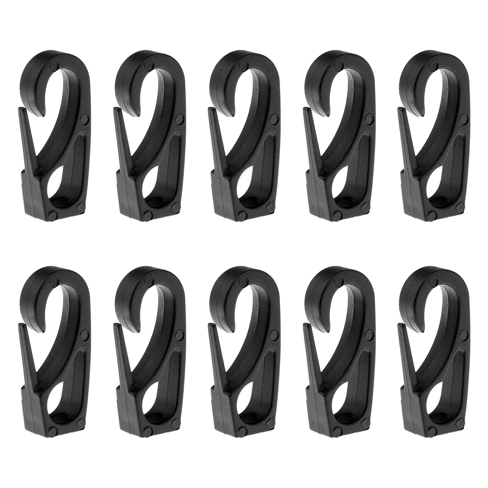 

10Pcs Bungee Shock Cord Quick Connect Hooks Durable Bungee Cord Nylon Snap Hook For Kayak Canoe Boat Ocean