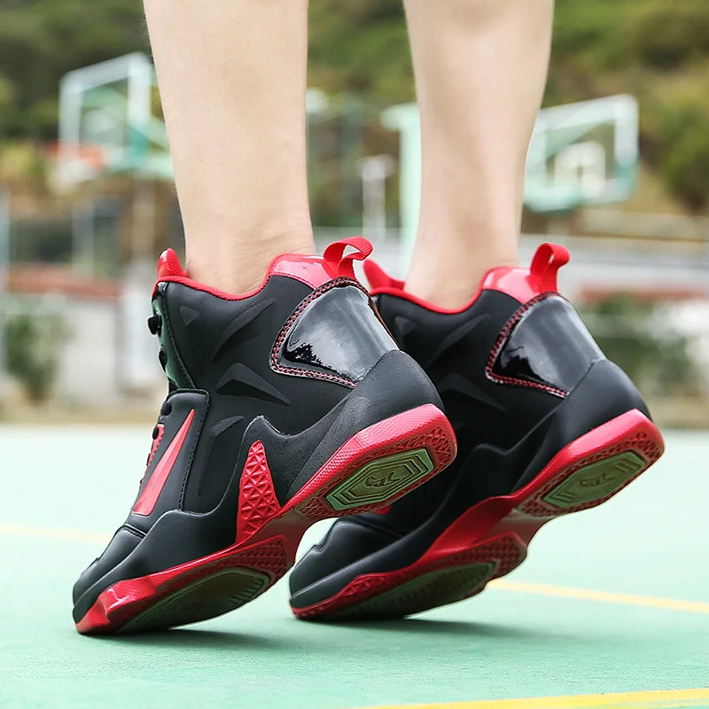 Mens Basketball Shoes Women Sneakers Comfortable Cushioning Non-Slip Sport Shoes Gym Training Athletic Footwear Size 35-46