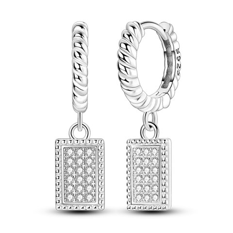 Серьги из серебра 925 пробы неправильной формы, блестящие циркониевые нежные серьги, женские изысканные ювелирные изделия, подарок для праздника и вечеринки