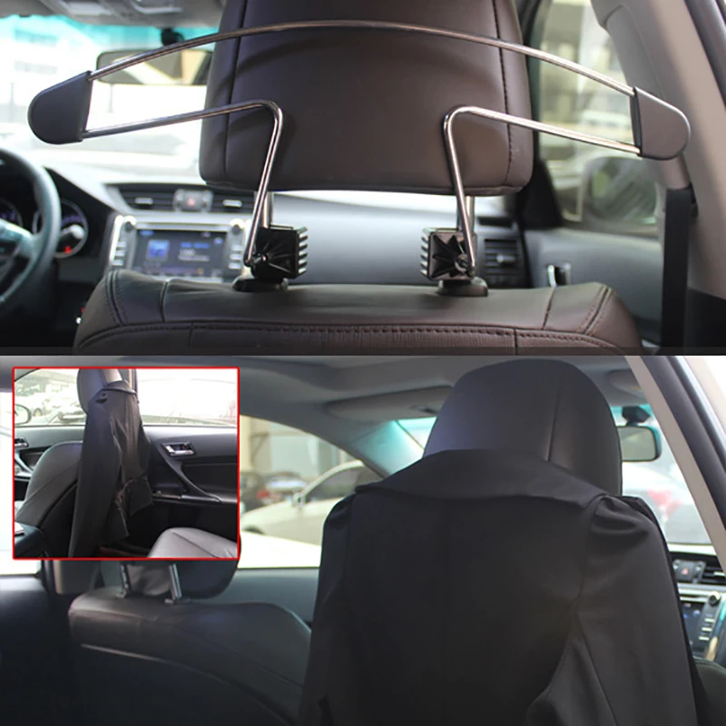 

Universal Car Hanger Coat Clothes Back Seat Hangers Jacket Suit Trousers Phone Holder Headrest Rack Hook Auto Accessories
