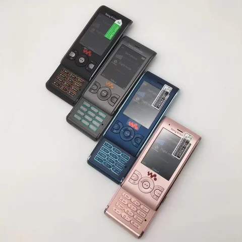 Оригинальный Sony Ericsson W595 разблокированный 2,2 дюйма 3,15 МП сотовый телефон FM-радио камера хорошего качества мобильный телефон