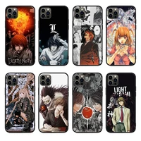 anime manga death note phonecase for iphone 13pro 12 11promax 11 x xs xr xsmax 6 plus 7 7plus 8 8plus cover