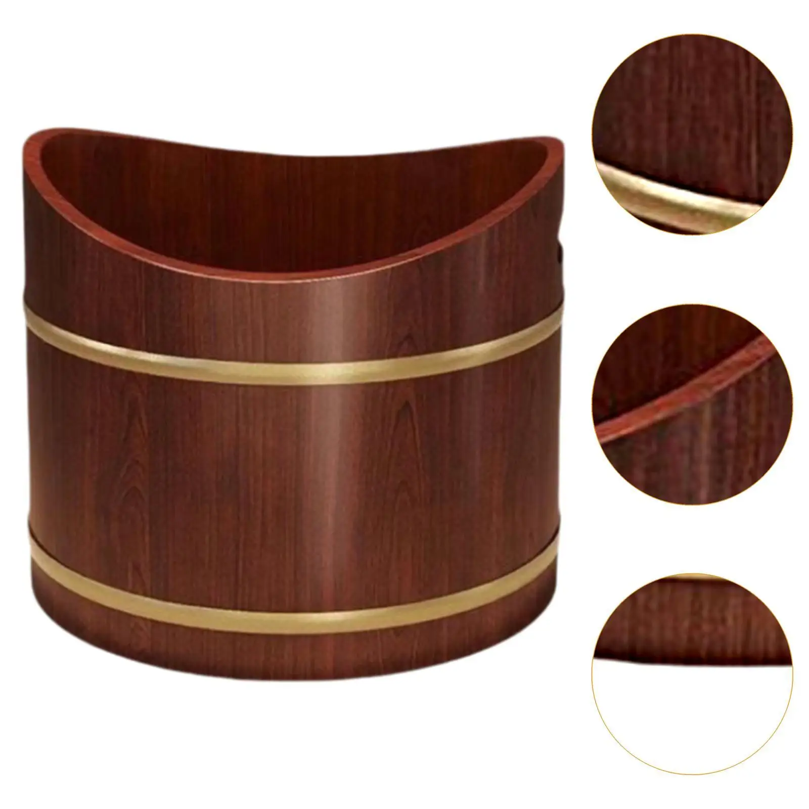 Деревянный умывальник для ног SPA Универсальный комфорт с ручками Портативный