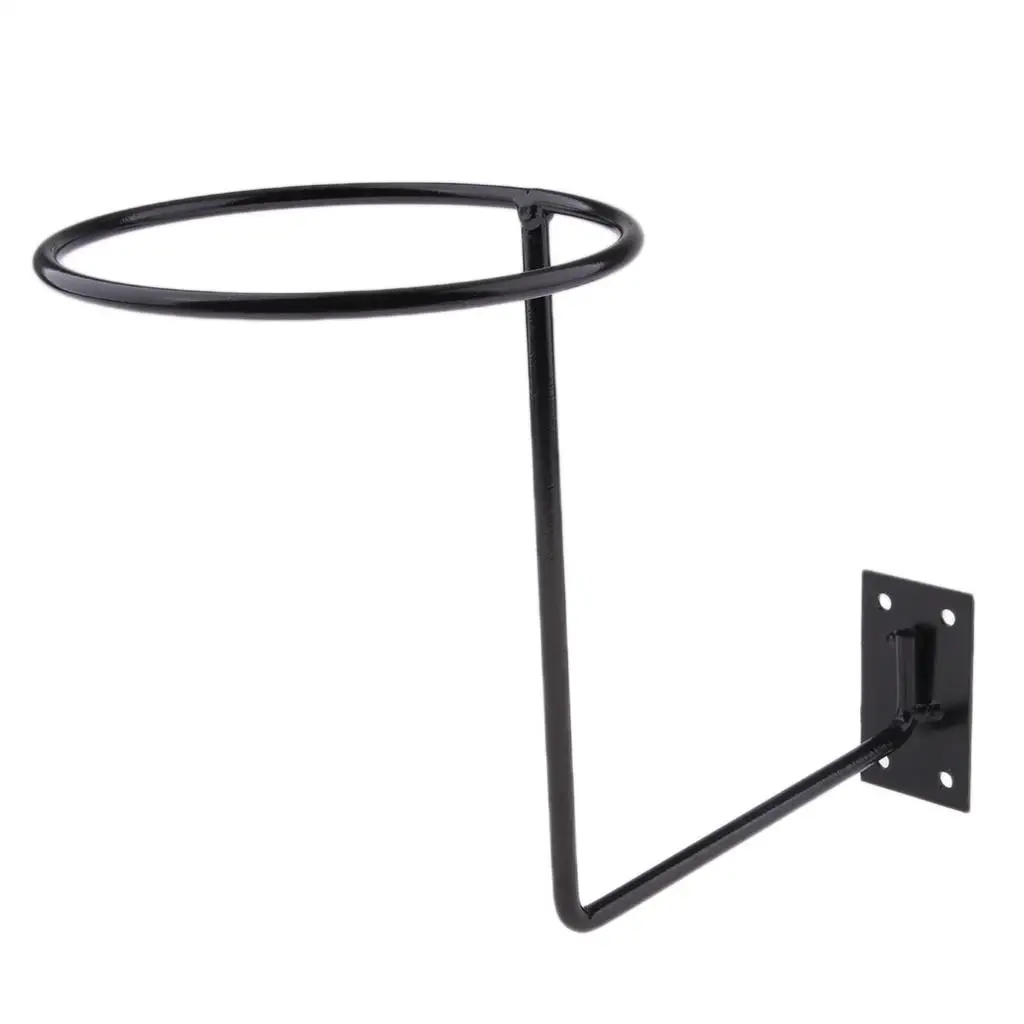 Steel Motorcycle Accessories Helmet Holder Hanger Rack Wall Mounted Hook for Coats Hats Caps Black