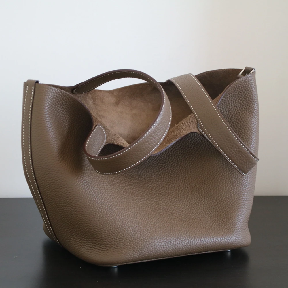 Высококачественная роскошная сумка-мешок из натуральной кожи женская сумка-тоут