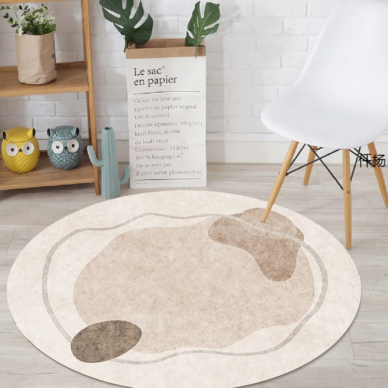 

Modern Home Round Persian Carpet Living Room Decoration Dirt-resistant Rugs for Bedroom Decor Lounge Rug Swivel Chair Soft Mat