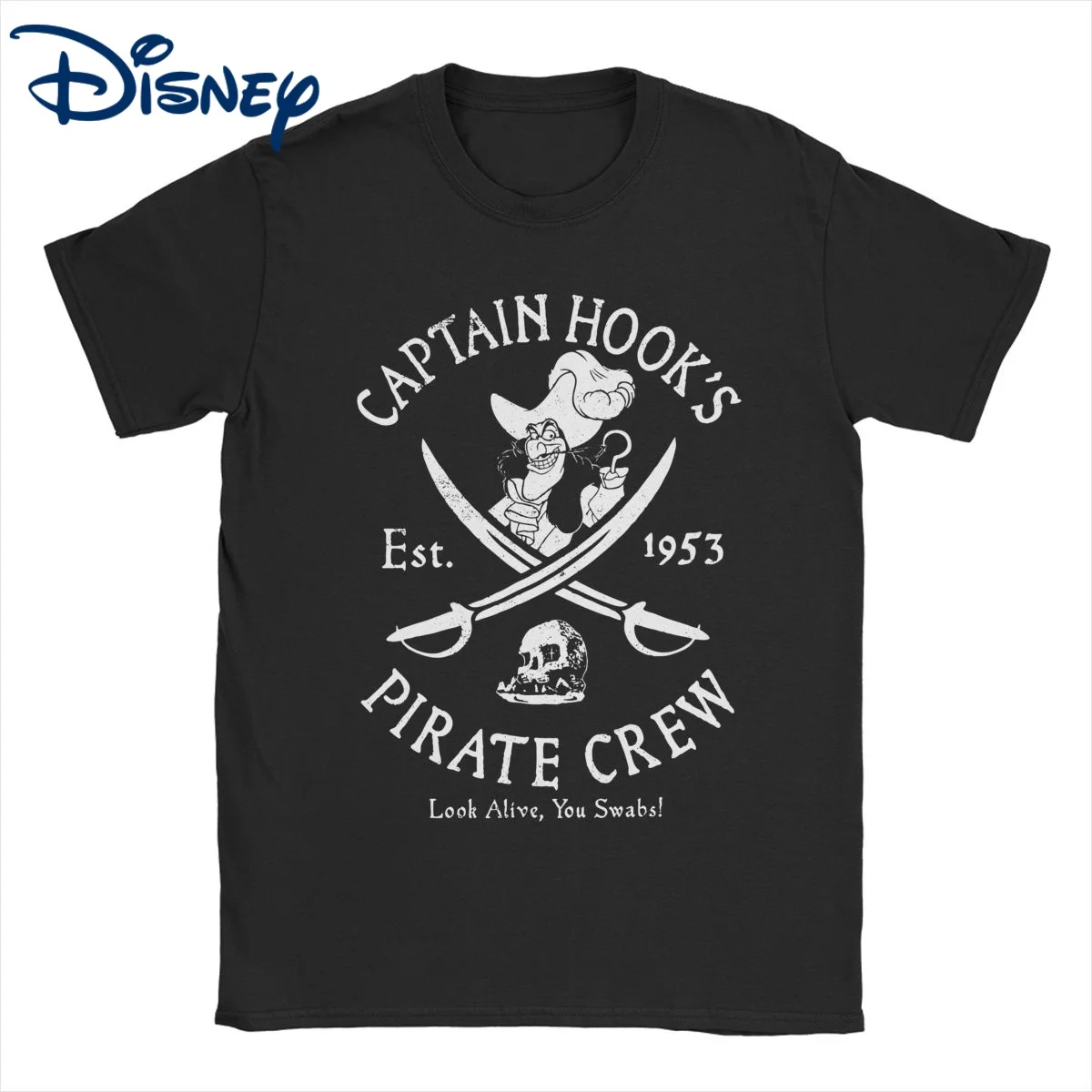 

Disney Villains Captain Hook Pirate Crew T-Shirts Men Women Est 1953 Logo Cool Cotton Tee Shirt T Shirts 4XL 5XL Clothing