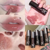 galaxy gray mirror water lip gloss moisturizing lip glaze shimmer glass lip oil liquid lipstick waterproof matte makeup cosmetic