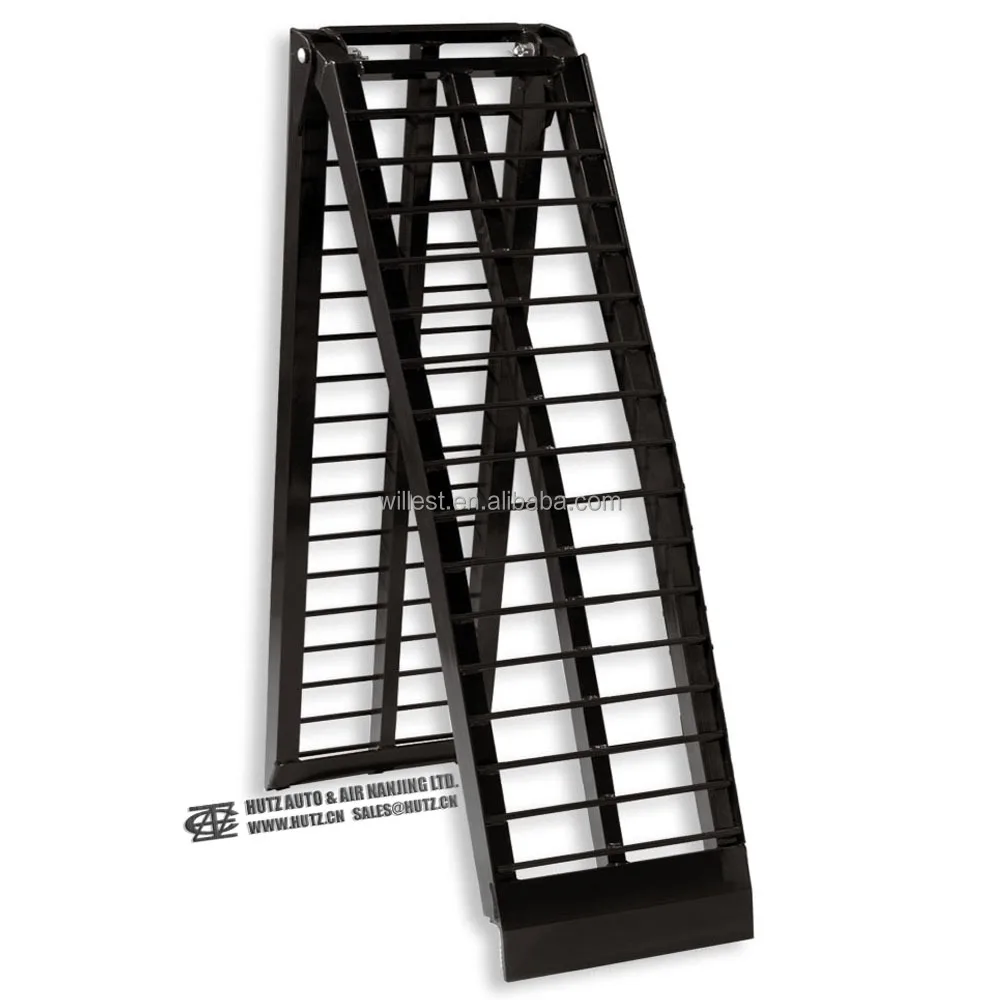 

Heavy Duty Folding Aluminum ATV Trailer Loading Ramp HUTZ AR680AF08C20 Portable Vehicle Motorcycle Ramps&Stands