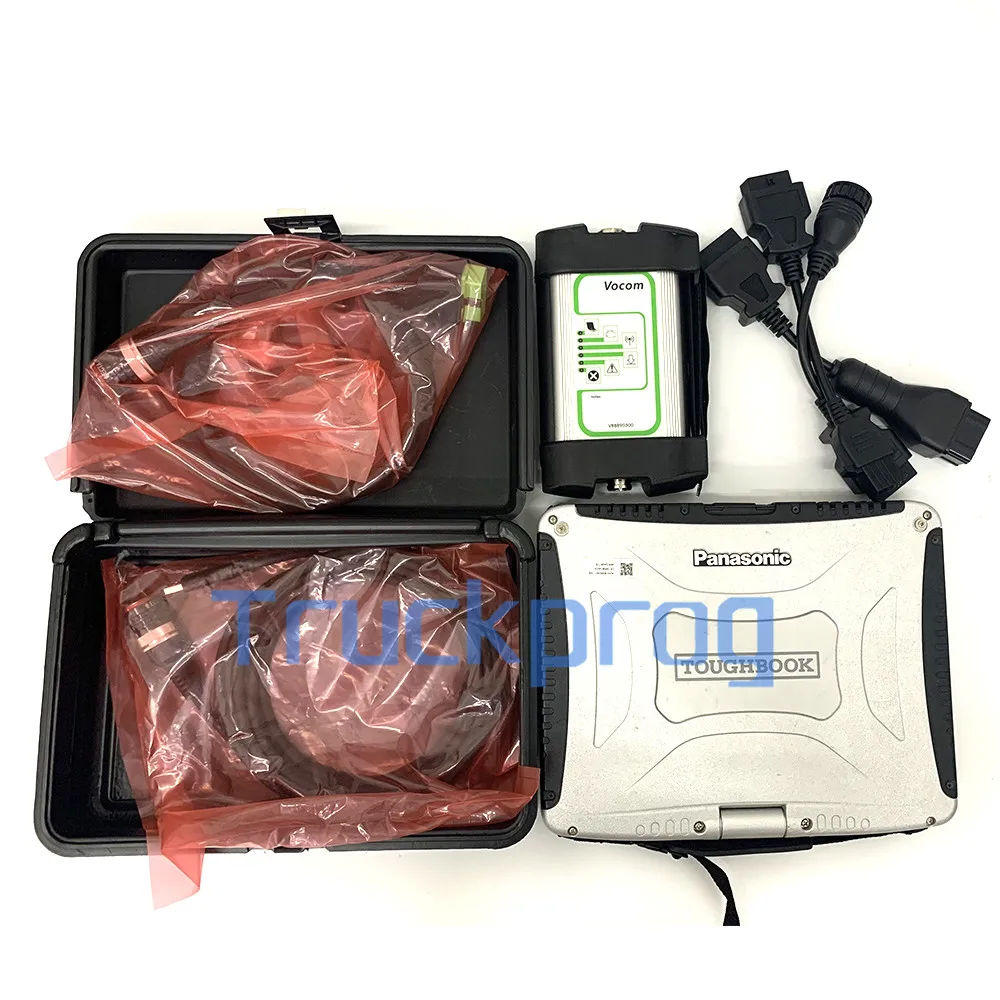 

Ptt tech tool PTT V2.8+CF19 Laptop for volvo FM FH euro6 euro5 Truck Excavator Diagnostic tool Vocom 88890300 Interface VOCOM 1