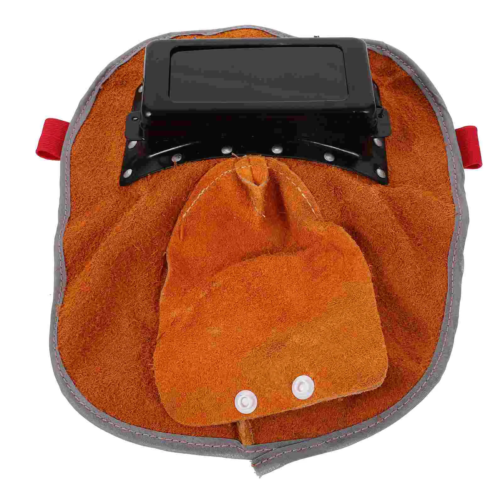 

Face Mask Welding Gear Adjustable Protection Cowhide Suede Workplaces Man Lens