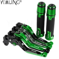 zx 636 r motorcycle cnc brake clutch levers handlebar knobs handle hand grip ends for kawasaki zx636r zx6rr zx6r zx6 r 2005 2006