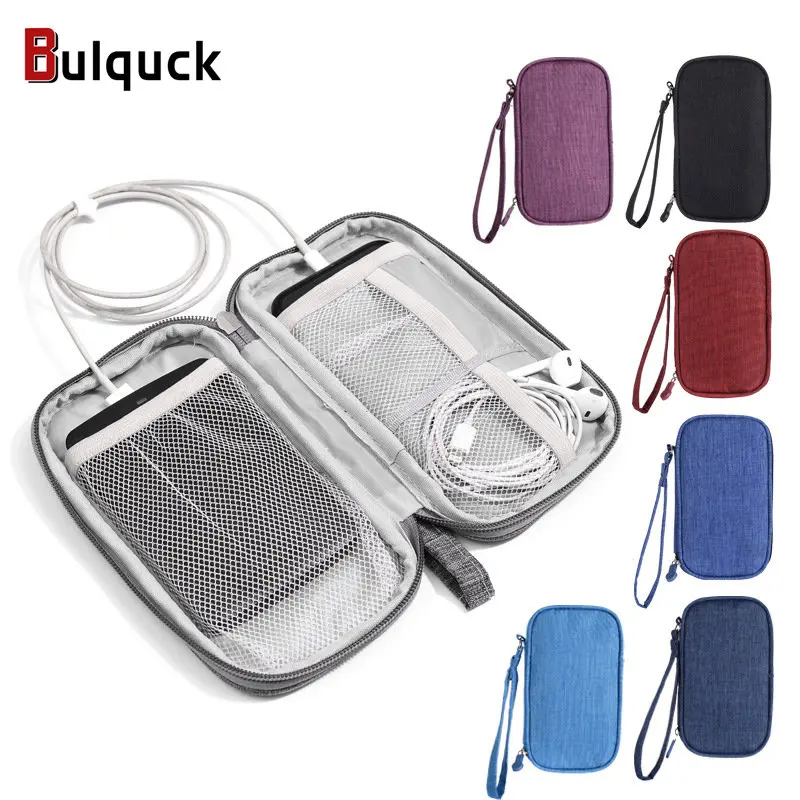 

Portable Digital Storage Bag Mobile Phone Charger Data Cable Accessories Organizer Multi-functional Shockproof Travel Organizer