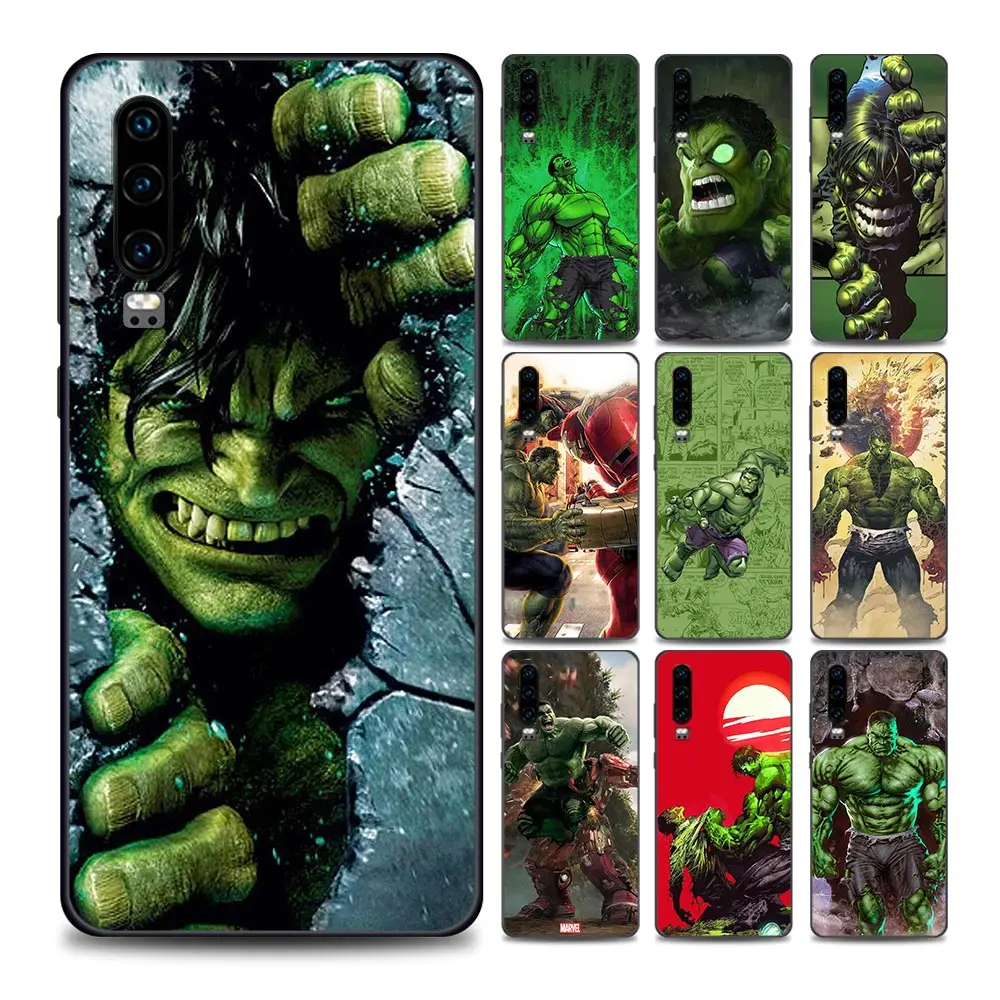 

Marvel Phone Case for Huawei P10 P20 P30 P40 P50 P50E P Smart 2021 Pro Lite 5G Plus TPU Case Cover Anime The Hulk Comics Marvel