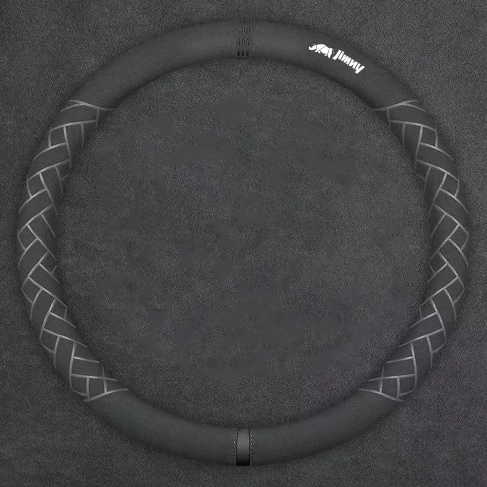 Автомобильный чехол на руль O-типа, дышащая накладка, автомобильные аксессуары для интерьера для Suzuki Jimny jb64 jb74 jb43 jb53 jb32