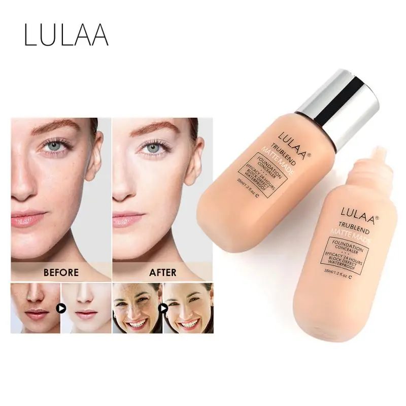 LRE spot foundation cream camellia foundation make-up is not easy to take off makeup waterproof matte matte liquid foundation