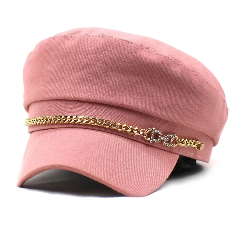 Женский однотонный берет из полиэстера с утиным языком простая повседневная