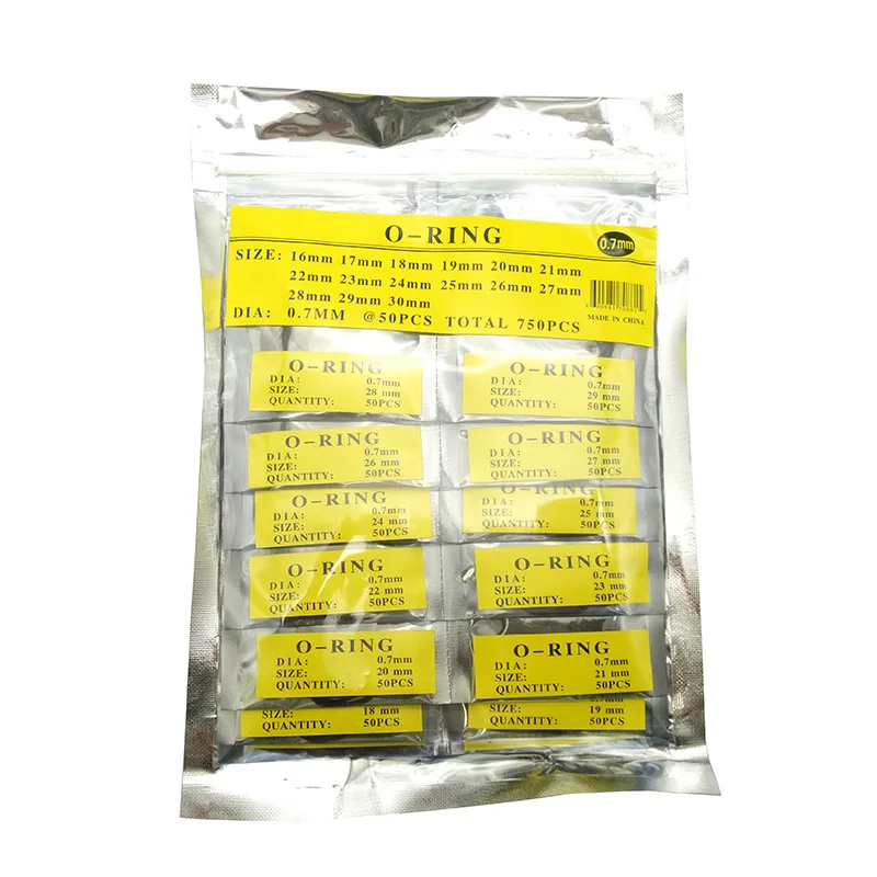 950/500Pcs 0.5/ 0.6/0.7mm/0.8mm/0.9mm Rubber Watch O Ring Waterproof Watch Gaskets Sealing Washer Watchmaker Watch Repair Tool