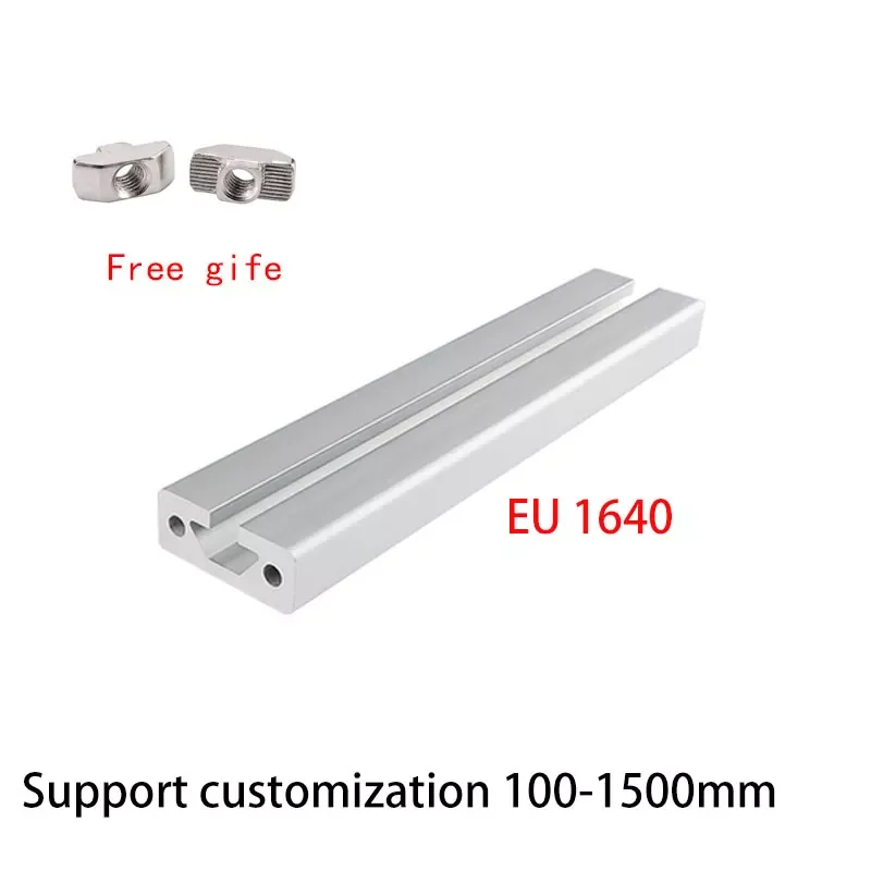 

NEW 2pcs 1640 Aluminum Profile European Frame Standard Extrusion Frame 100mm-1200mm Anodized Linear Guides For CNC 3D Printer Pa