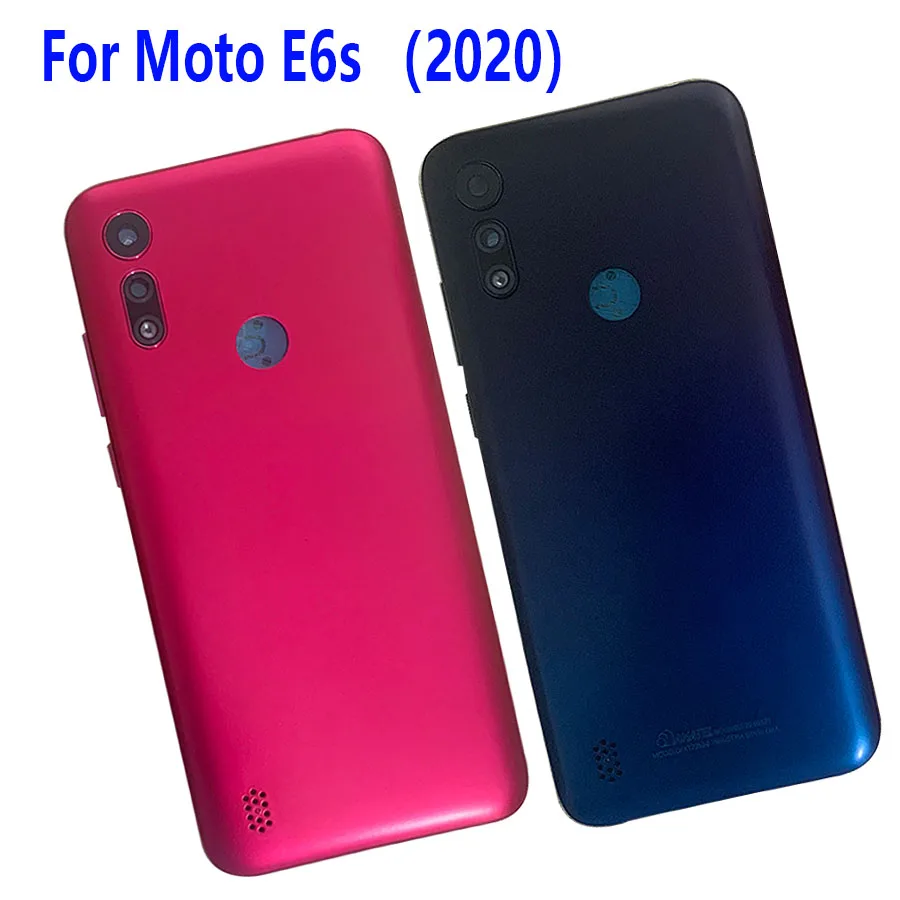 

6.1" New For Motorola Moto E6S Back Battery Cover Rear Panel Door Housing Case Repair Parts For Moto E6s 2020 Rear Housing
