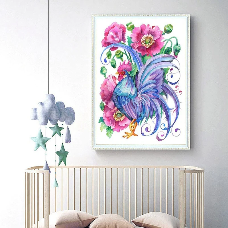 Наборы для рисования алмазами творчества с домашнего декора стен цветок петуха |