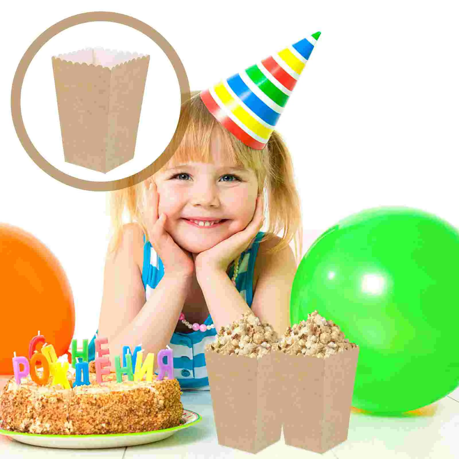 

Popcorn Boxes Paper French Holder Box Fry Party Fries Cups Container Snack Cup Treat Holders Cardboard Containers Mini Cone