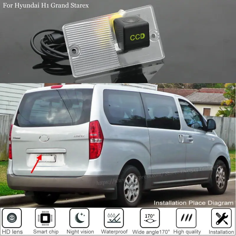 Car Rear View Reverse Backup Camera For Hyundai H1 Grand Starex Reversing Camera For Parking HD Night Vision