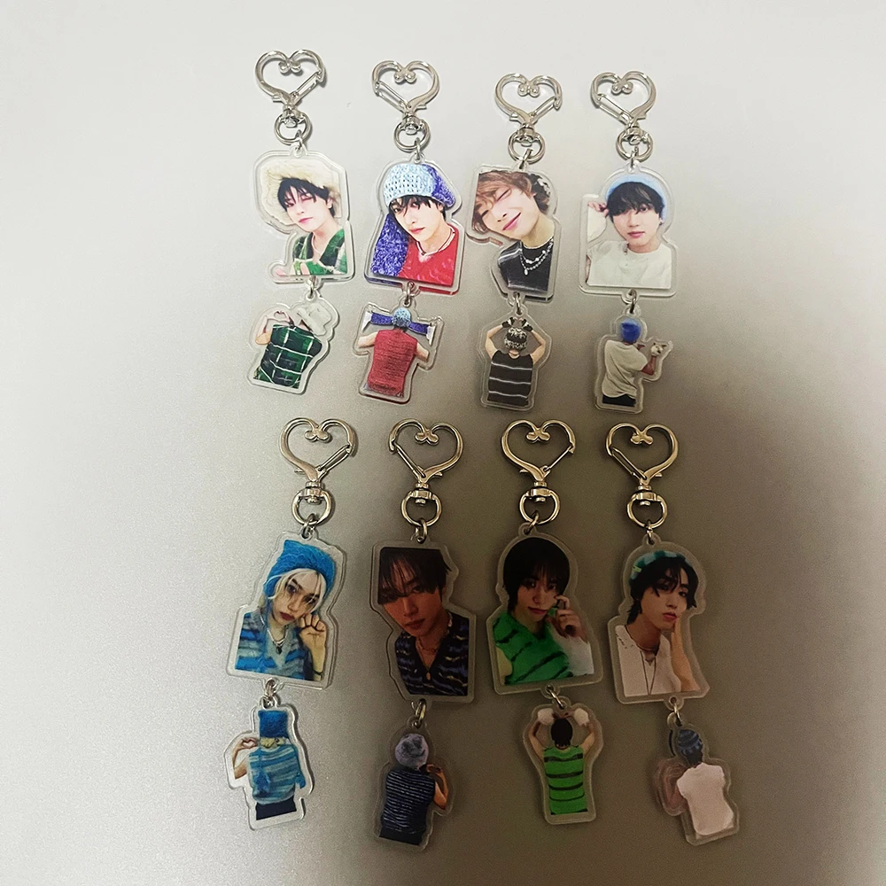 8 шт. новый альбом для мальчиков брелок ключей ATE Felix Hyunjin Bangchan Lee Know Changbin Seungmin